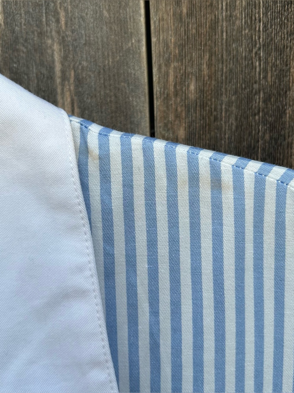 Marielle Almelo Brittany Blue Stripes Dress Egyptian Cotton Blue White OS - Picture 15 of 16